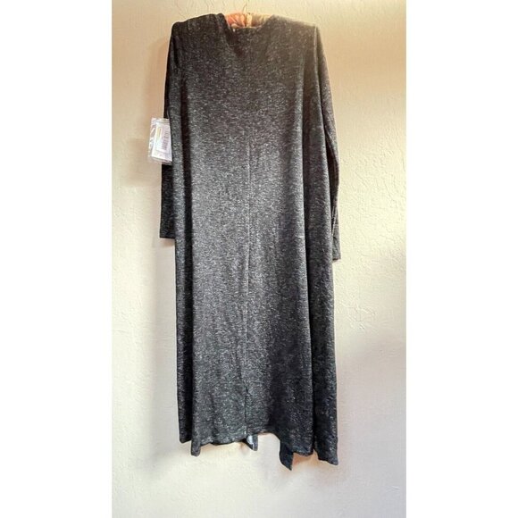 Lularoe Simply Comfortable Black/White Open Front Duster Cardigan Sweater Small - Picture 2 of 8